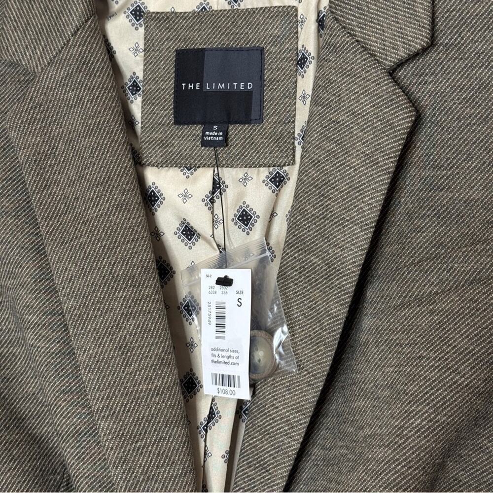 The Limited Brown Business Career Blazer NWT Size S - Picture 4 of 5